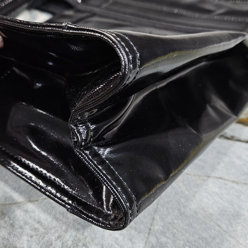 Tory Burch Ella Black Patent Leather Tote - Picture 8 of 15